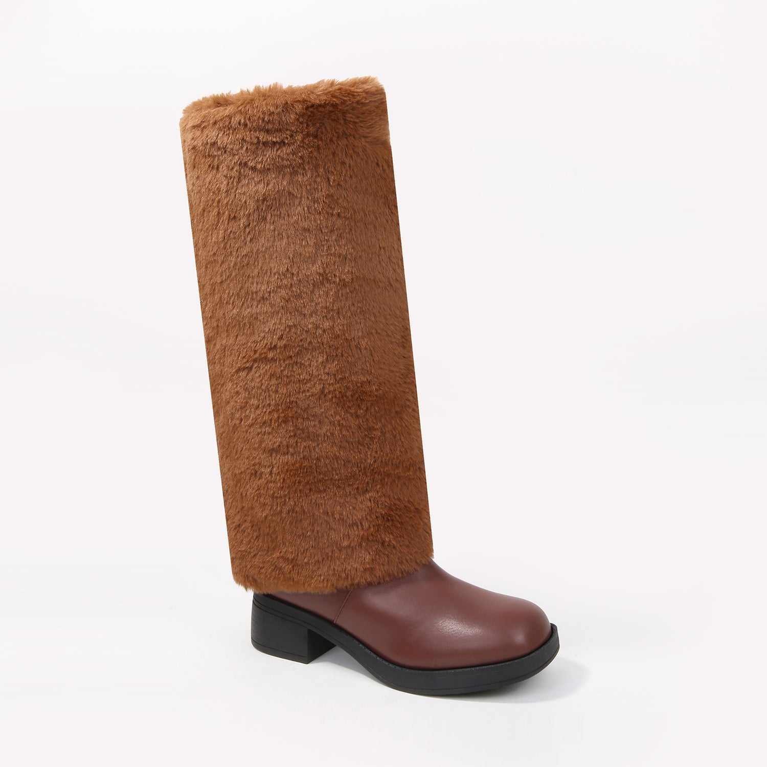 Bronco Faux Fur Knee-High Shearling Boots