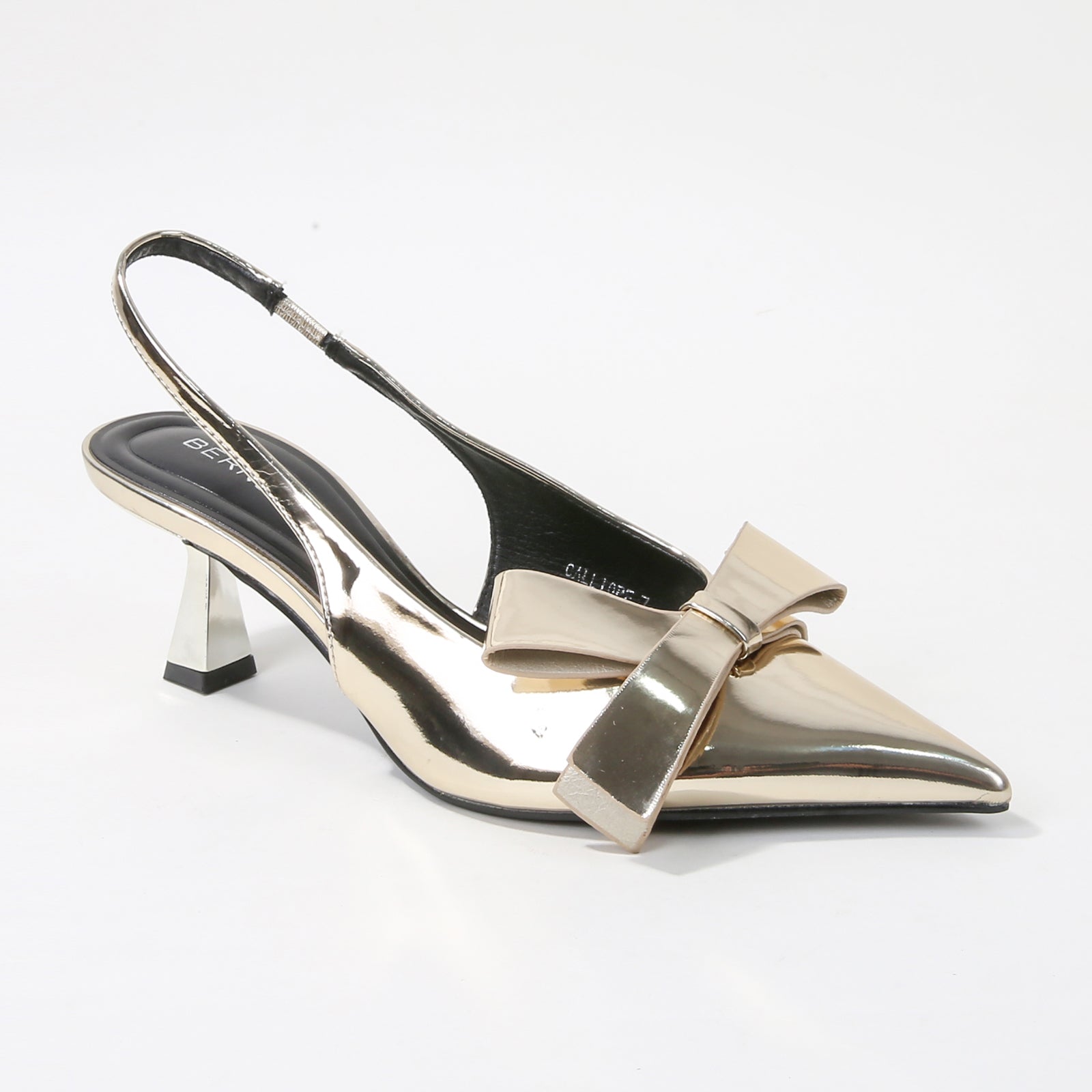 Calliope Patent Slingback Kitten Heels – BERNESS