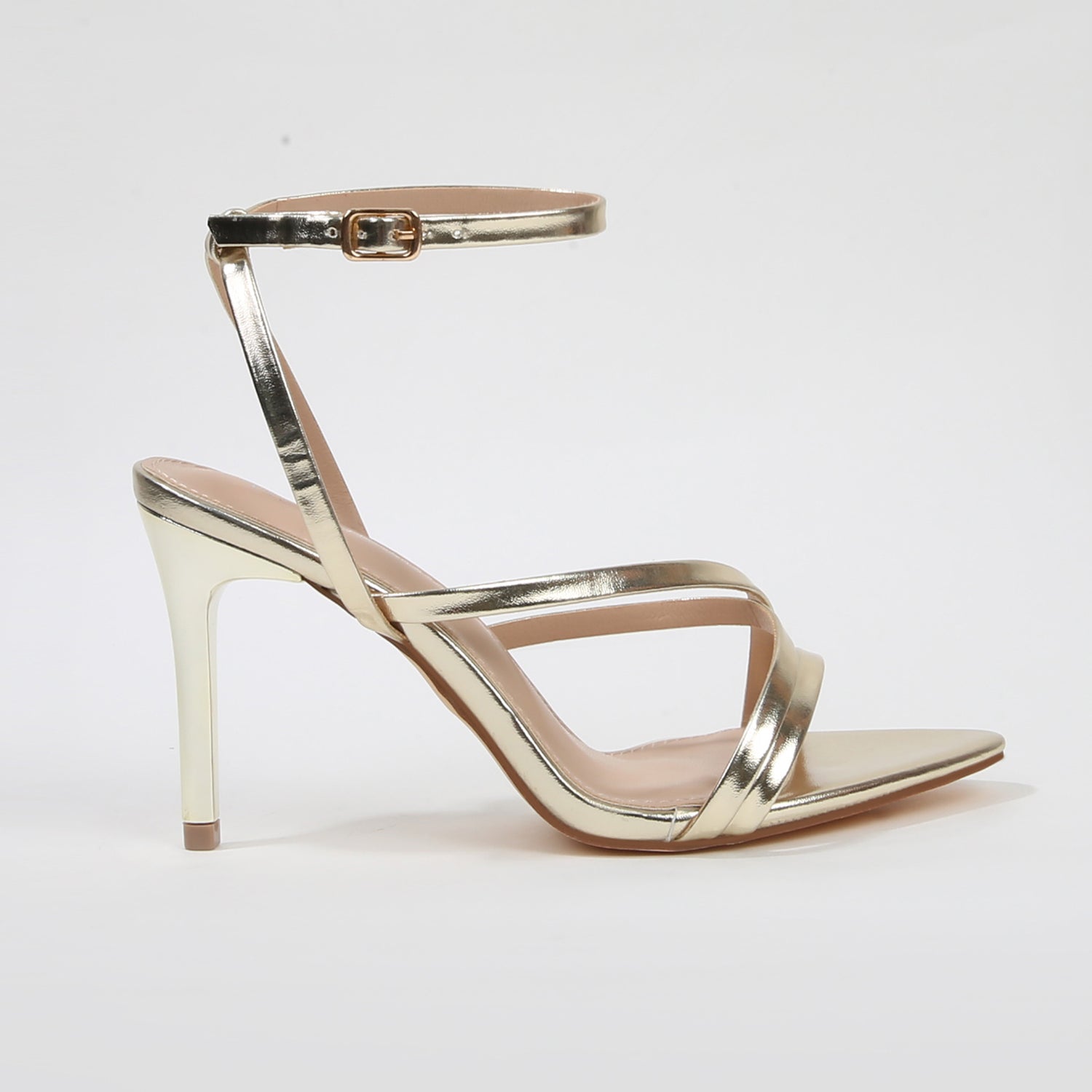Camden Elegant Crossover Strap Stiletto Sandals