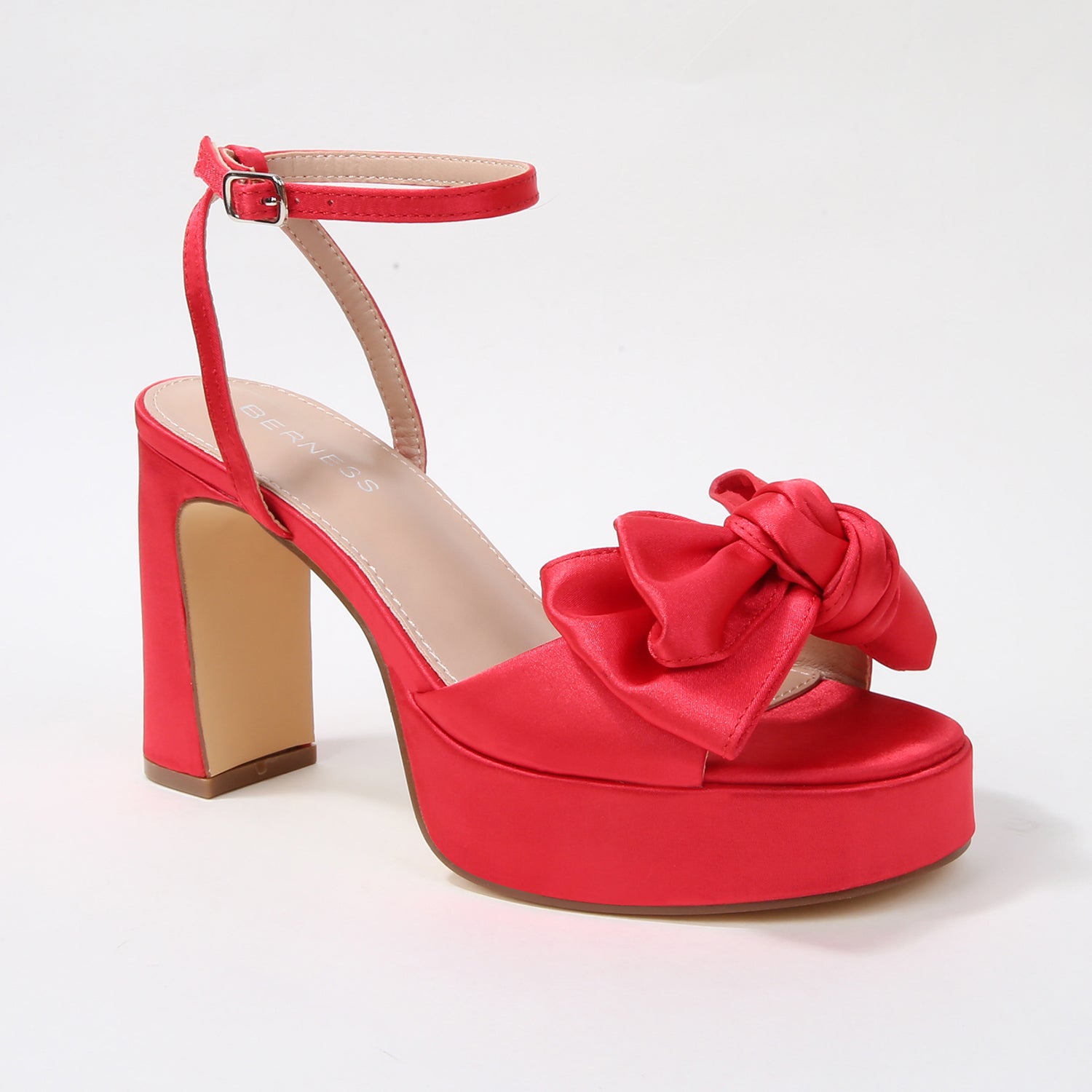 Delaney Bow Platform Block Heel Sandals