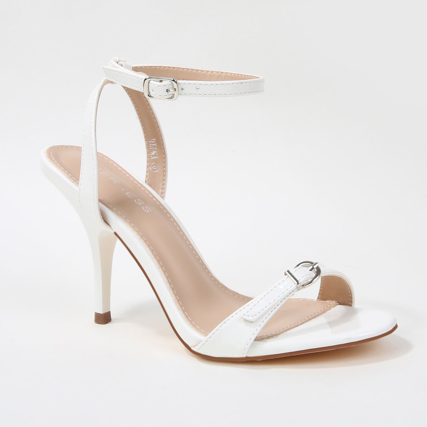 Diana Patent Buckle Strap Stiletto Sandals