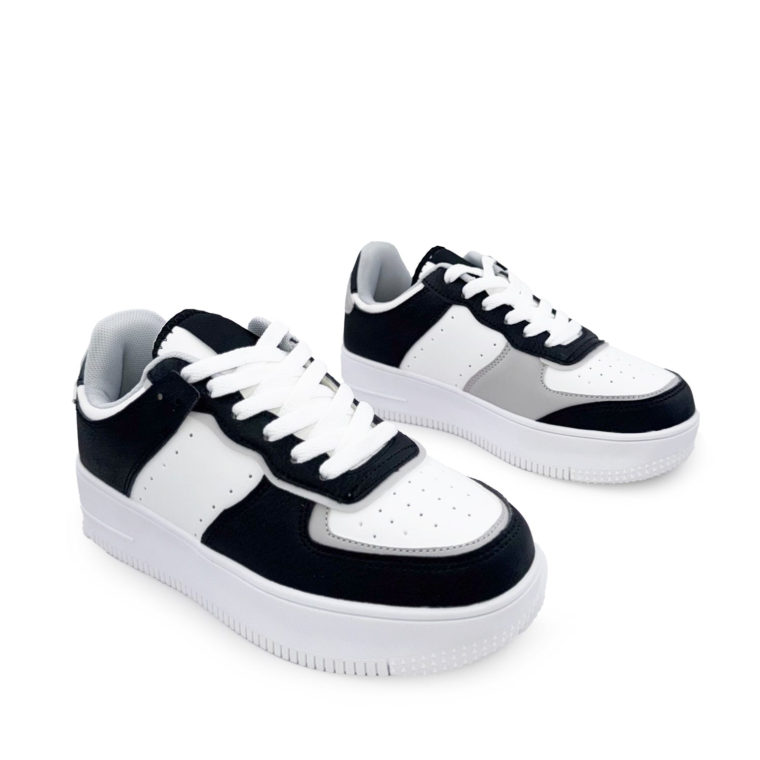 Eden Monochrome Street Style Platform Sneakers