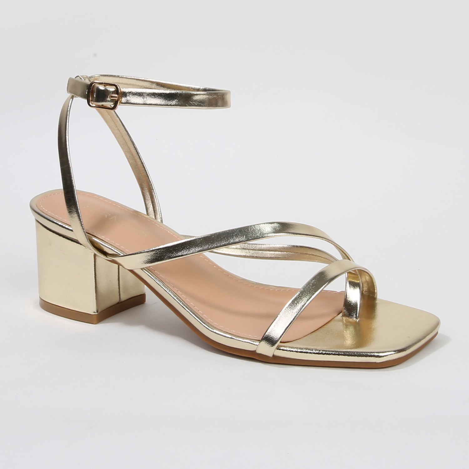 Elara Minimal Toe Post Block Heel Sandals