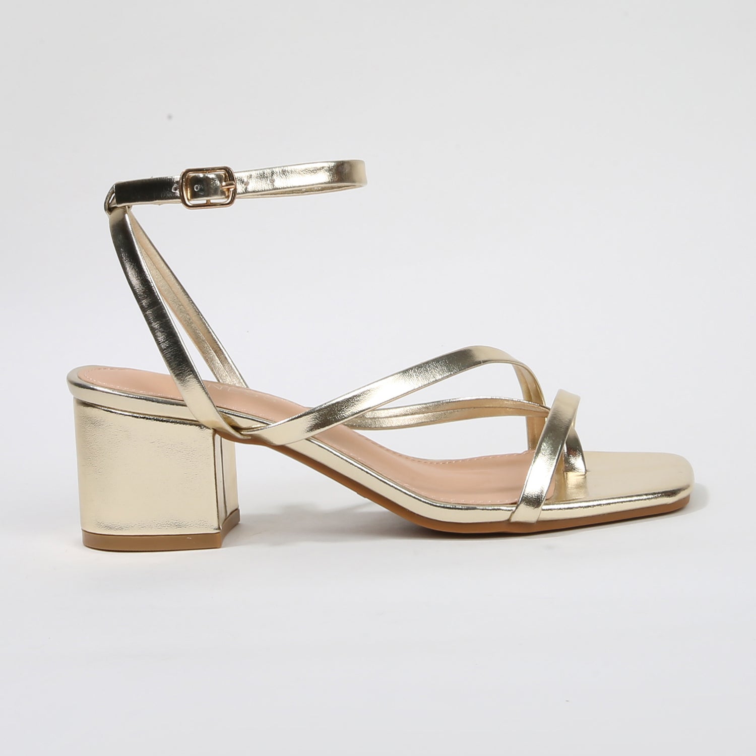 Elara Minimal Toe Post Block Heel Sandals