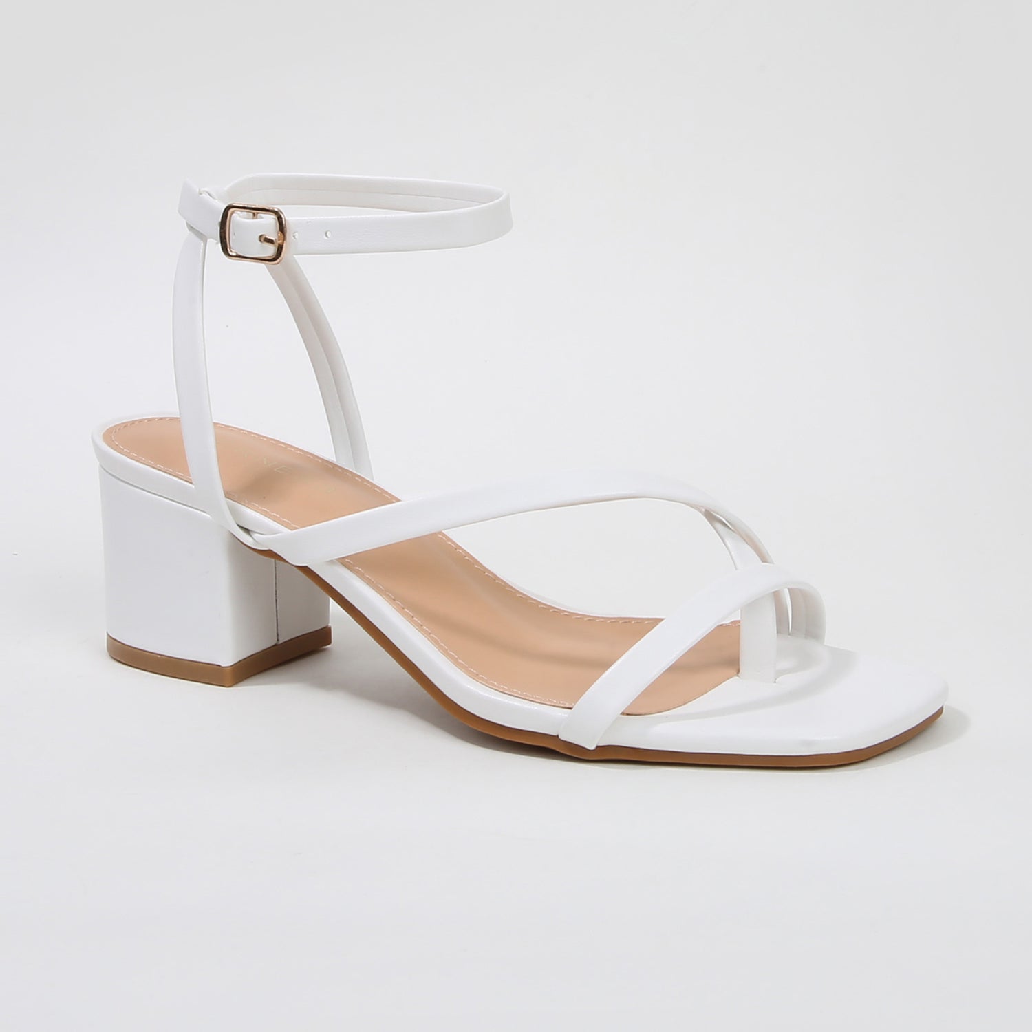Elara Minimal Toe Post Block Heel Sandals