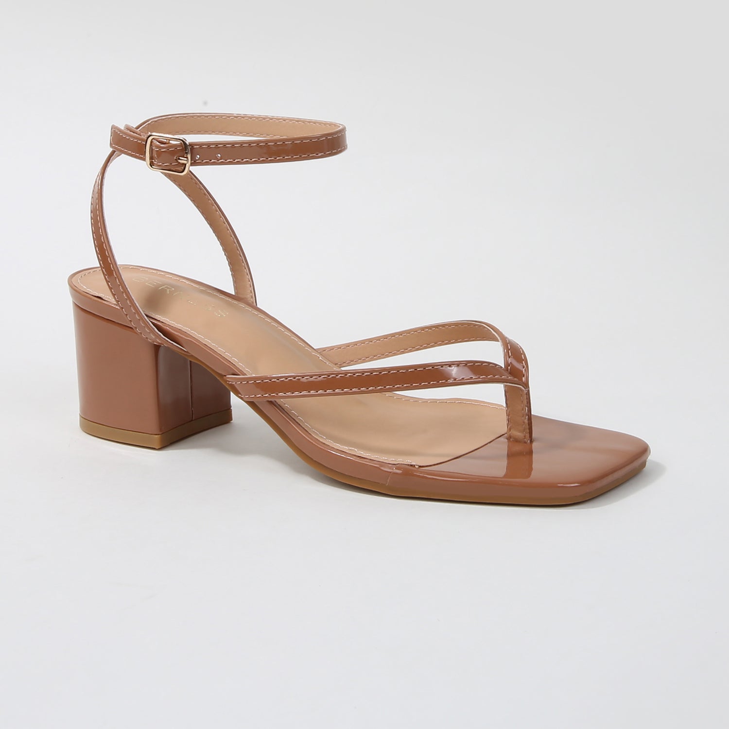 Eli Minimal Toe Post Block Heel Sandals