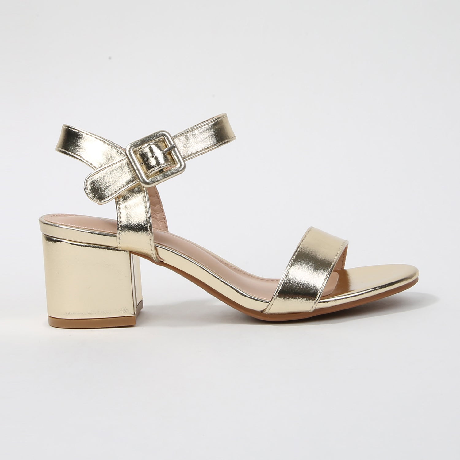 Elisha Classic Single Strap Block Heel Sandals