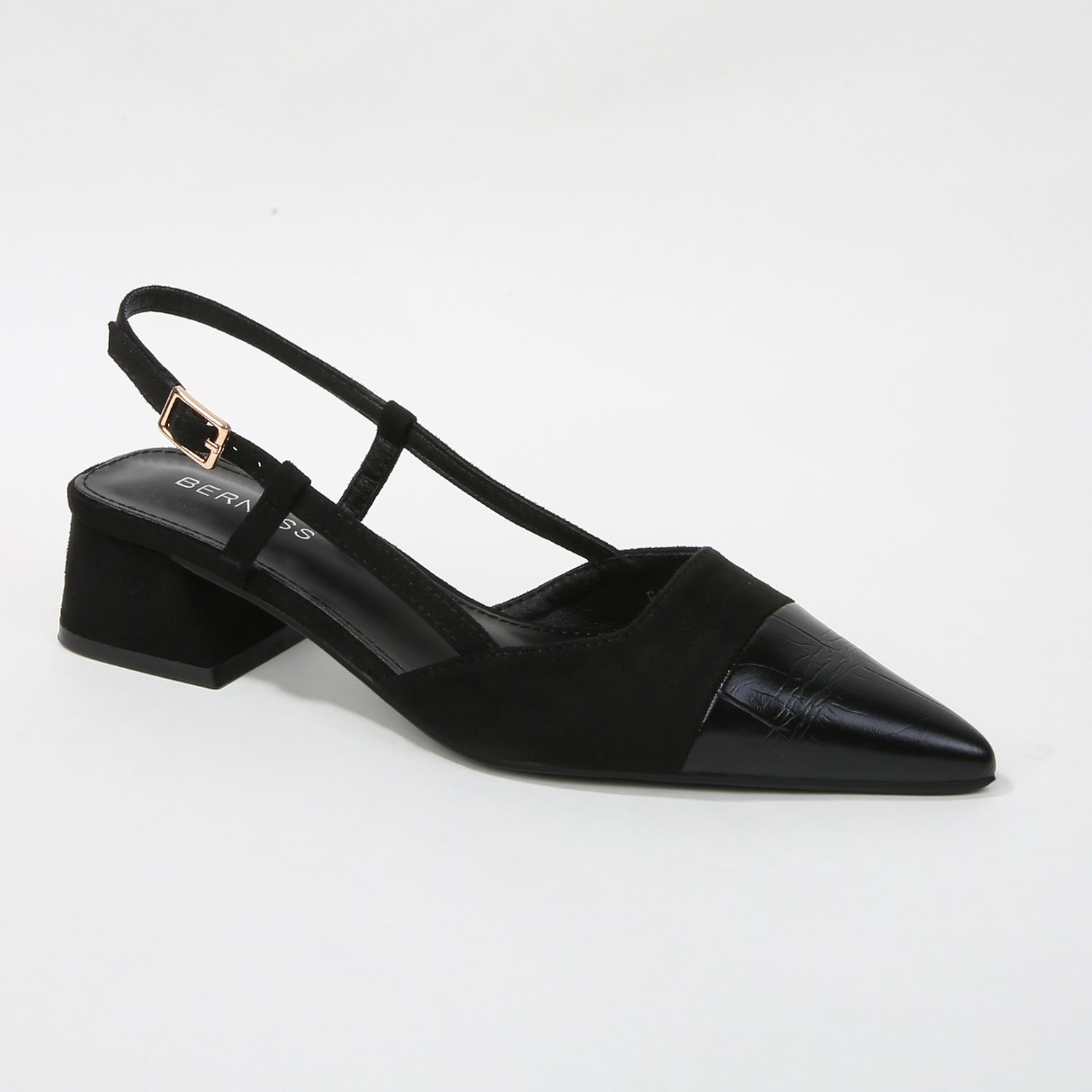 Fay Two-Tone Pointed Toe Slingback Heels