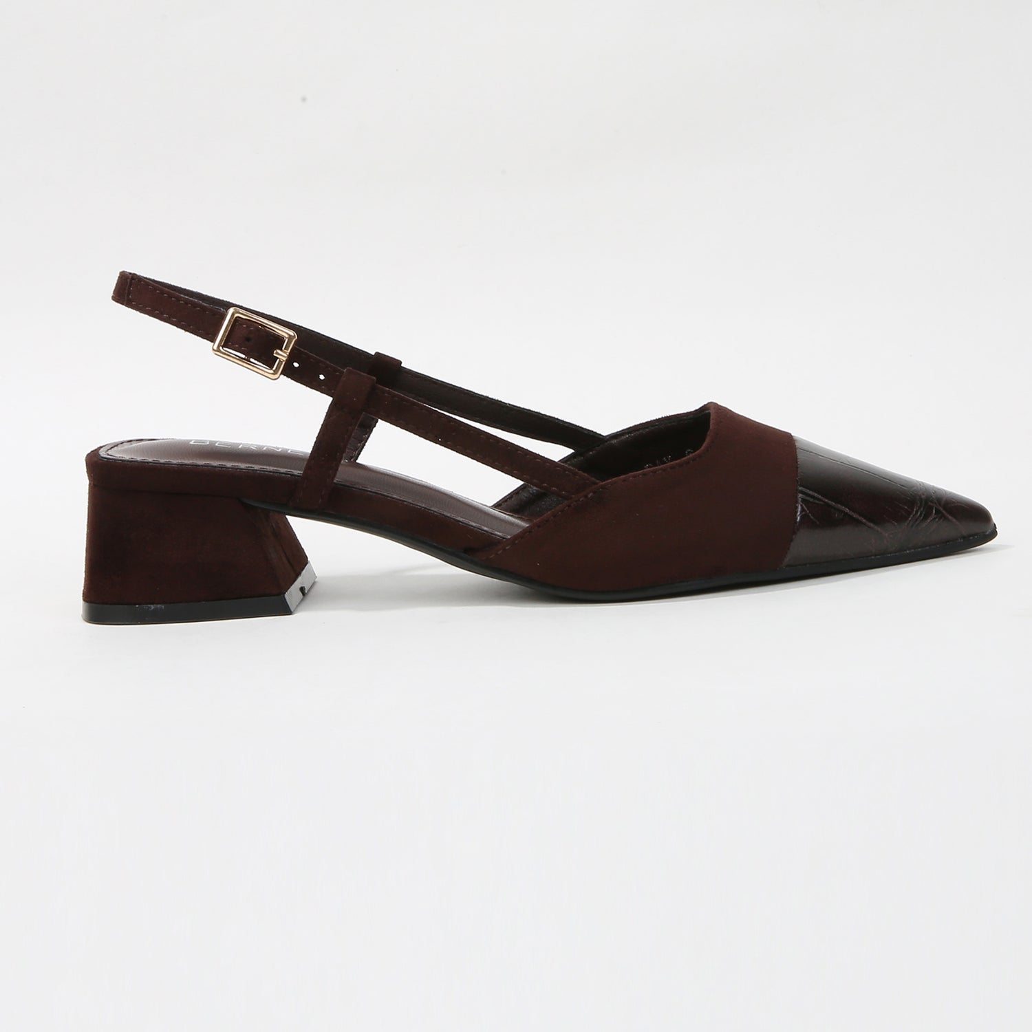 Fay Two-Tone Pointed Toe Slingback Heels