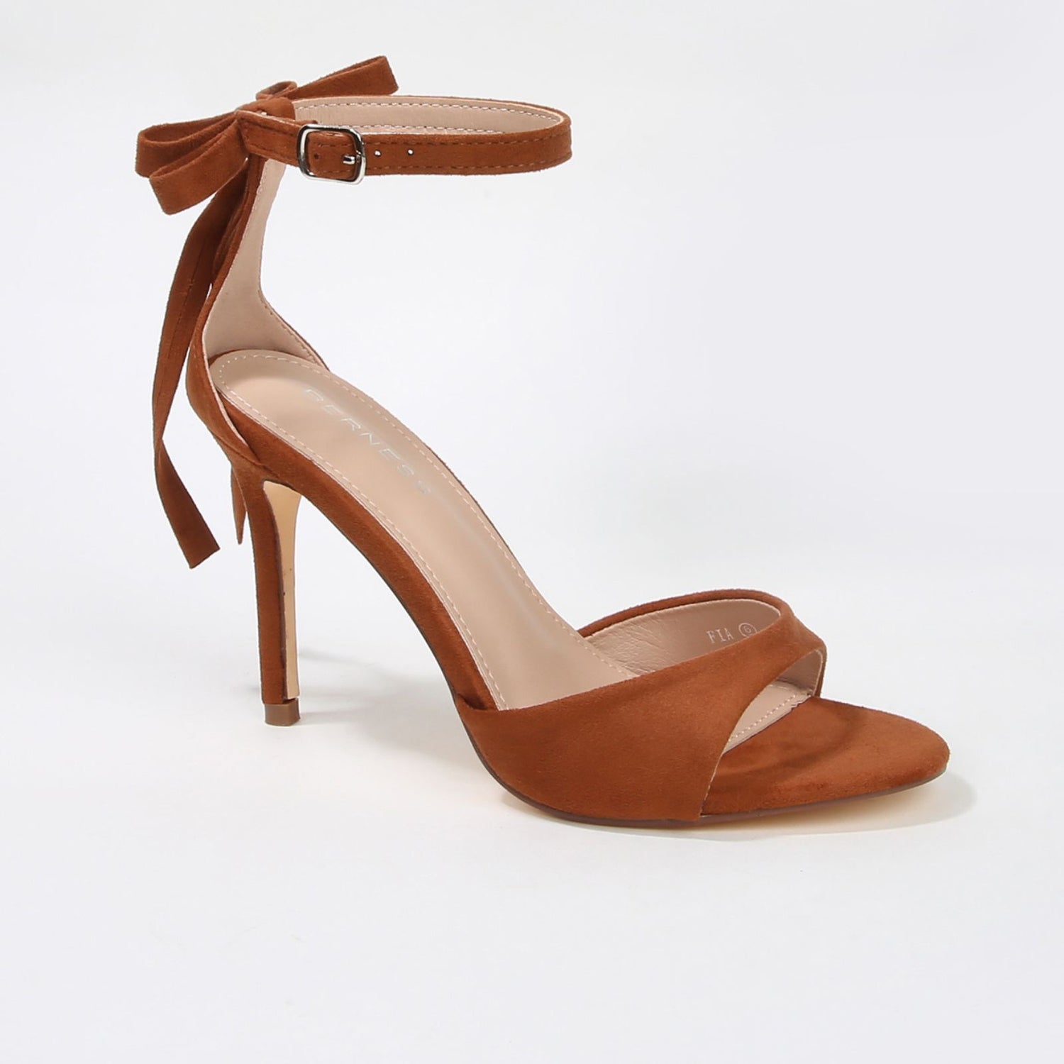 Fia Stiletto Heels with Ankle Strap Back Bow