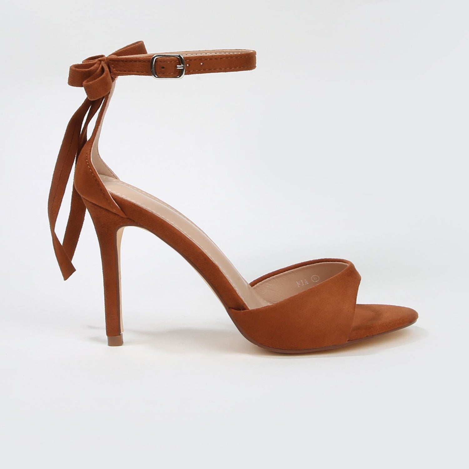 Fia Stiletto Heels with Ankle Strap Back Bow