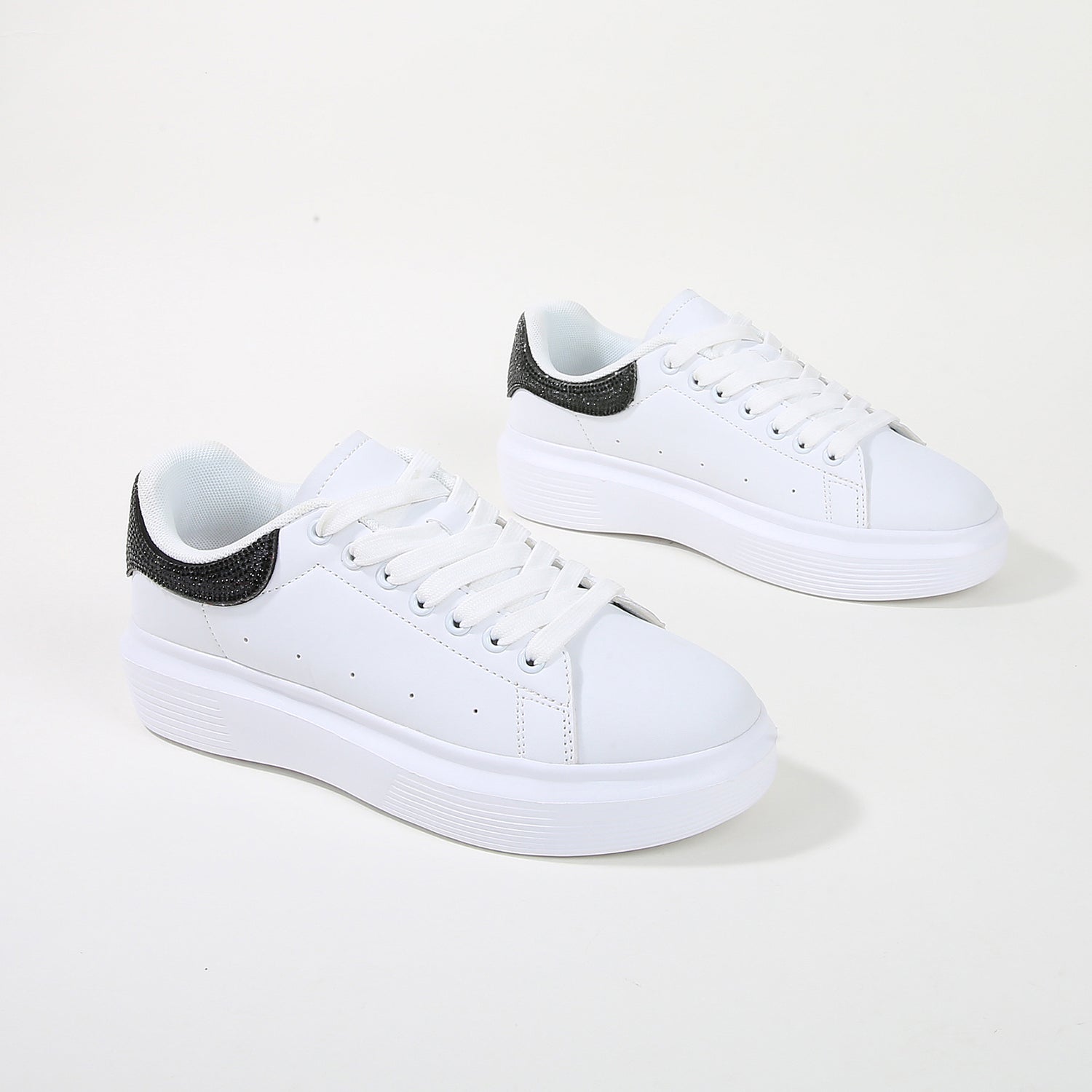 Fortuna Platform Sneaker with Rhinestone Accent