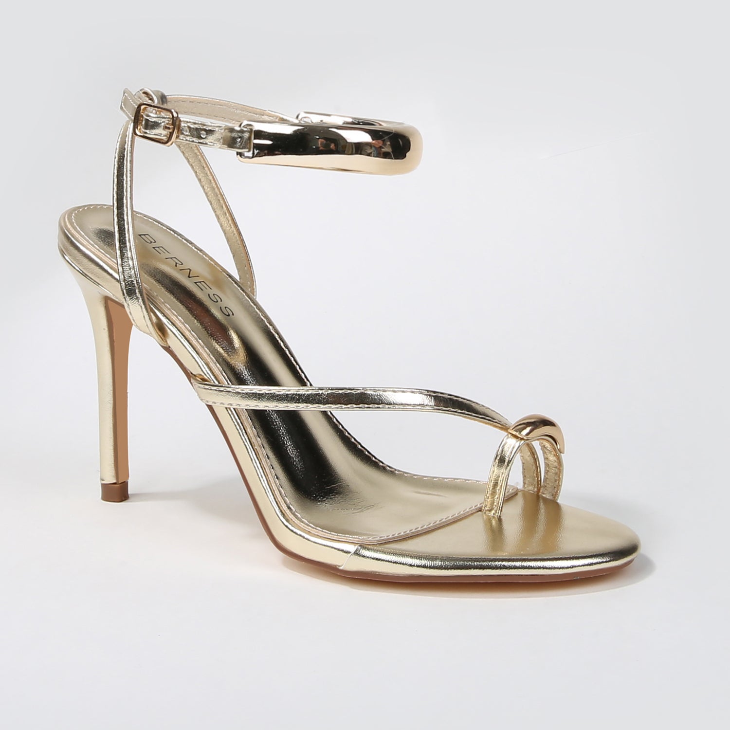 Harmonie Metal Hardware Pointed Toe Heel Sandals