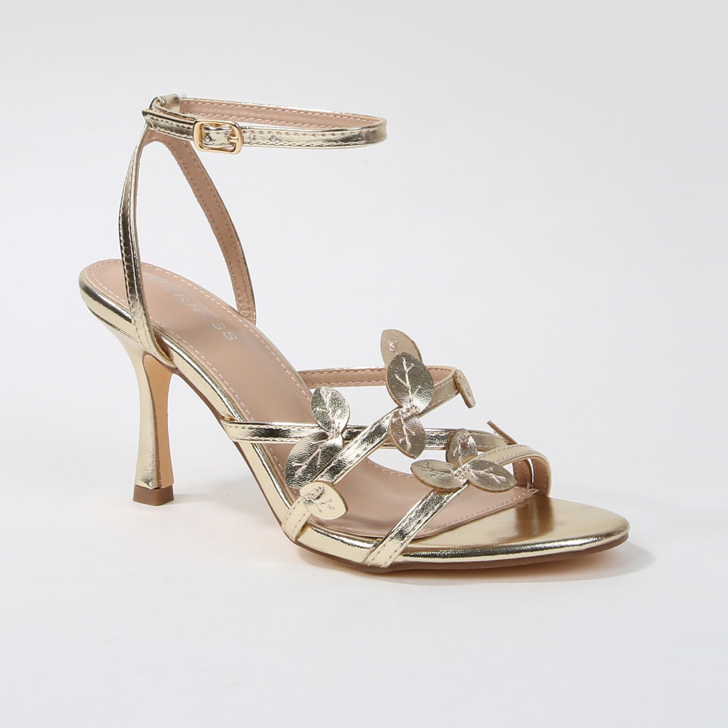 Hayden Floral Strap Stiletto Heel Sandals