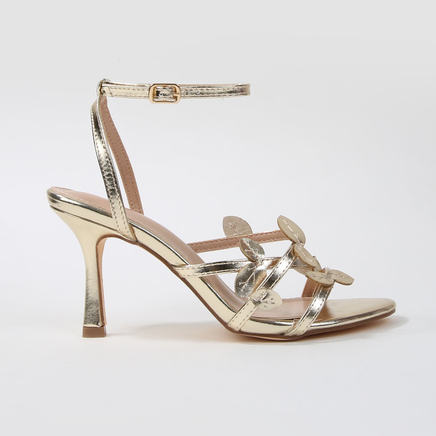 Hayden Floral Strap Stiletto Heel Sandals