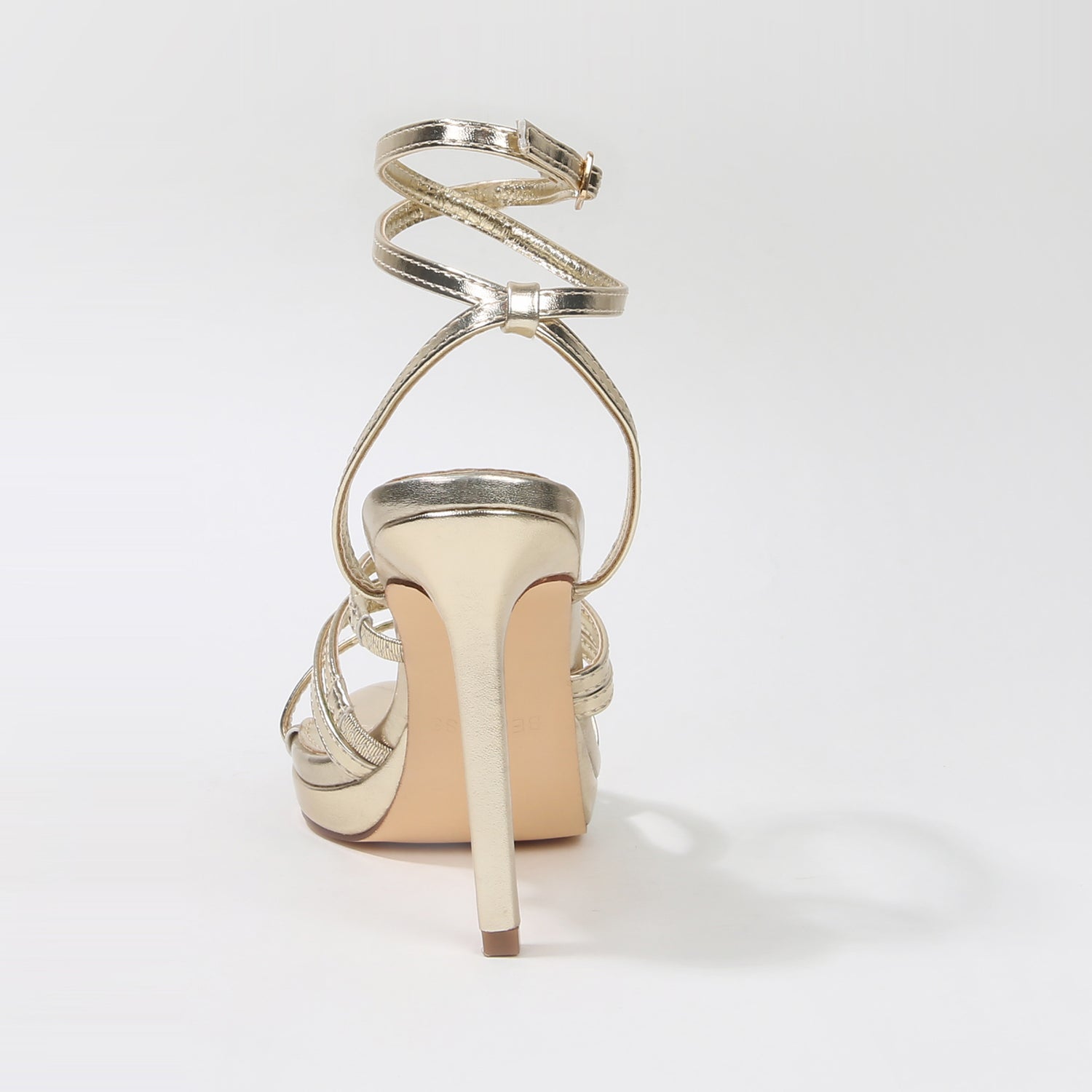 Herlinda Strappy Ankle Wrap Stiletto Heel Sandals