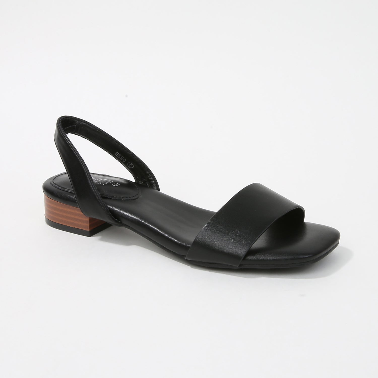 Hero Faux Leather Slingback Heeled Sandals