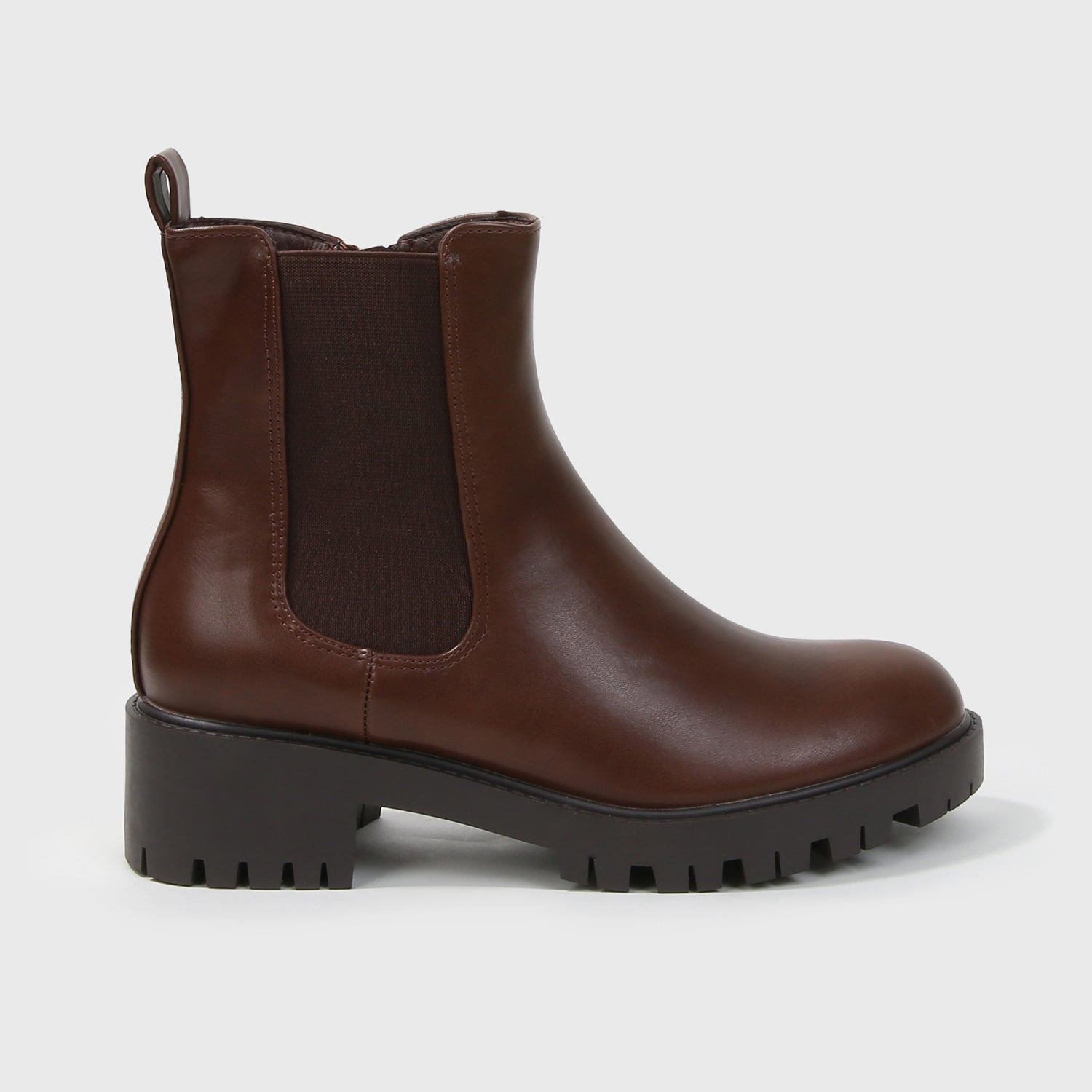 Kaya Faux Leather Chelsea Ankle Boots