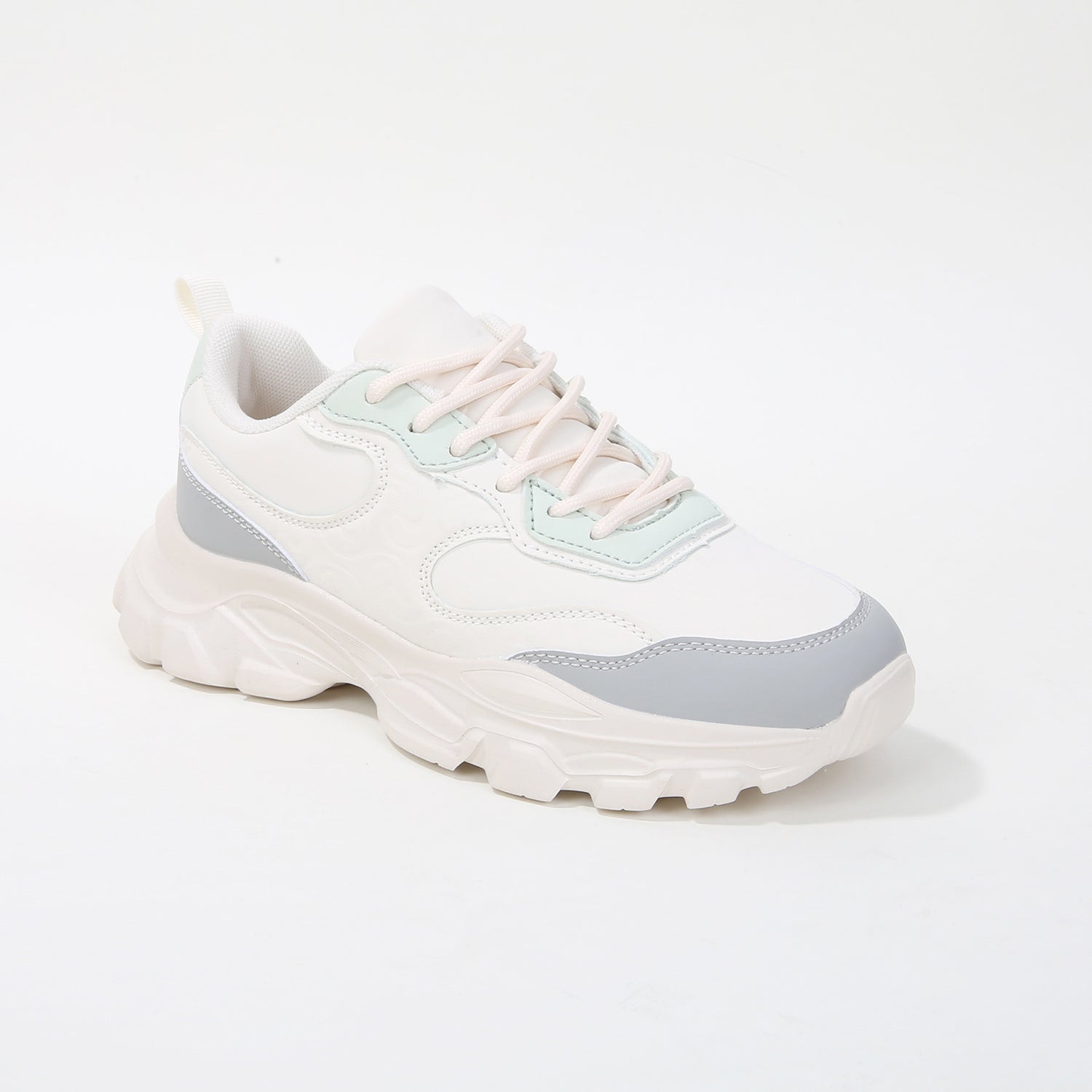 Lidia Panel Lace-Up Chunky Sneakers