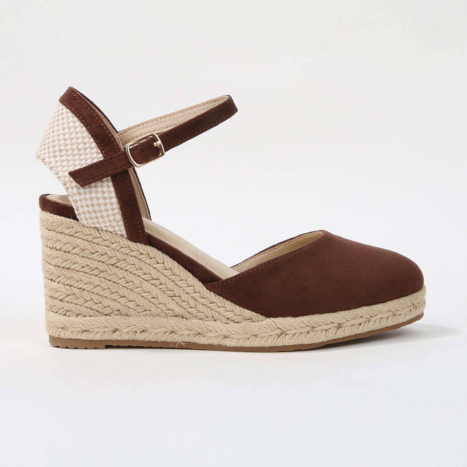 Marlene Jute-Wrapped Closed Toe Espadrille Wedges