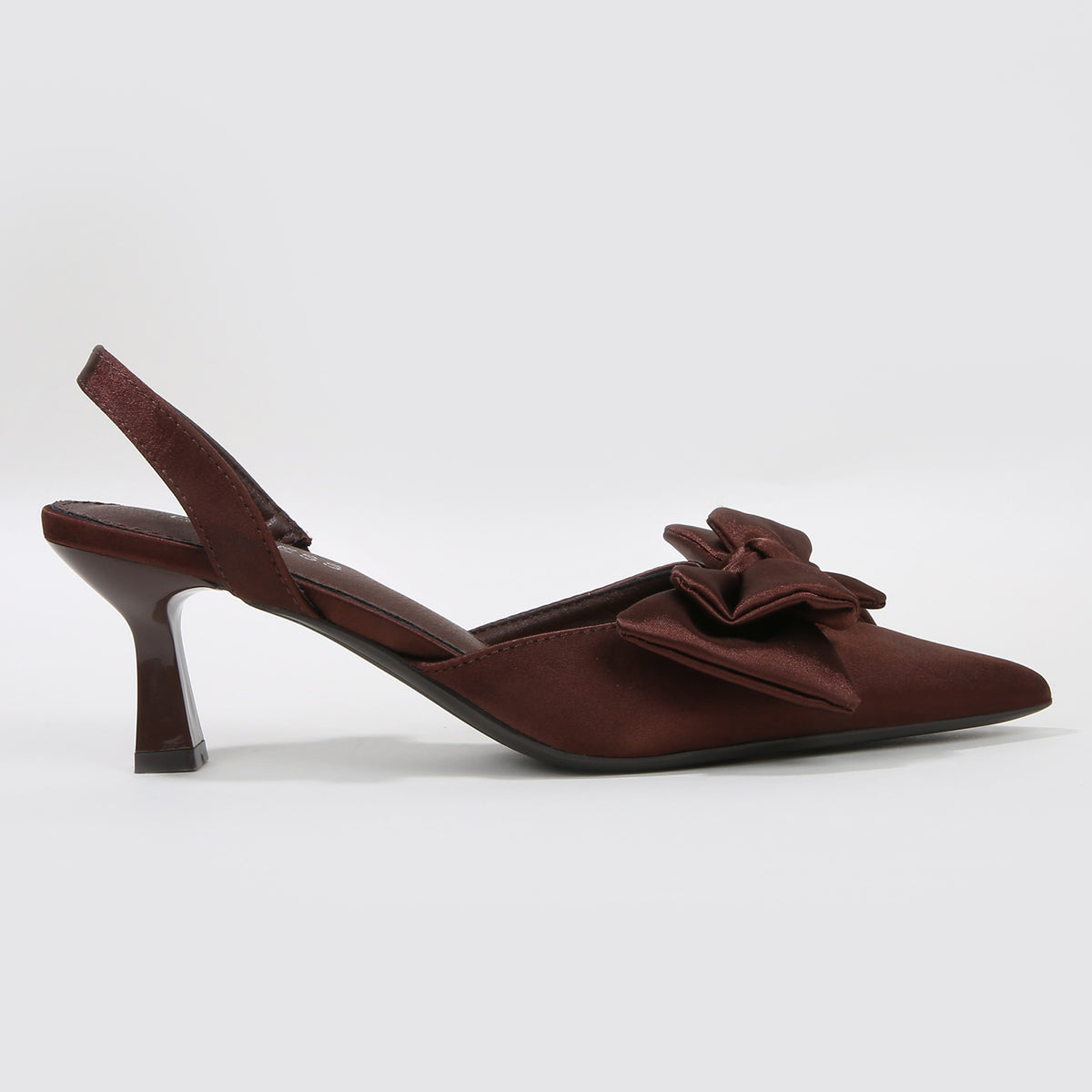 Michaela Satin Bow Slingback Pumps
