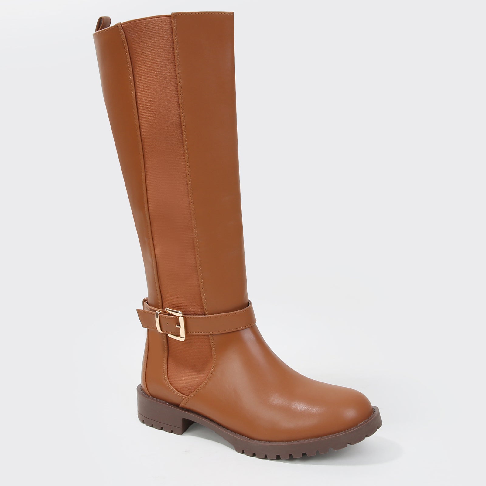 Pama Knee High Buckle Strap Riding Boots – BERNESS
