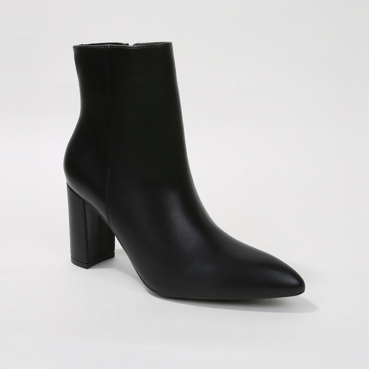 Sara Pointed Block Heel Ankle Boots