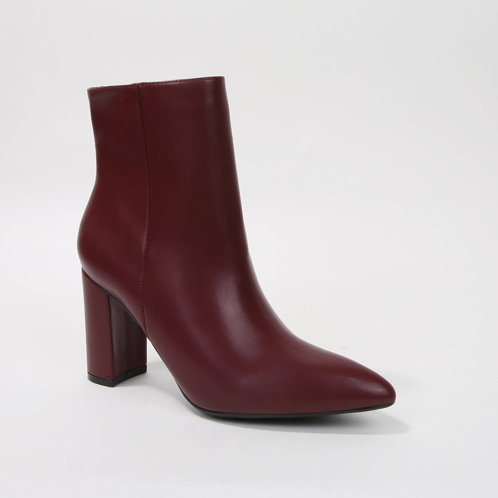 Sara Pointed Block Heel Ankle Boots – BERNESS
