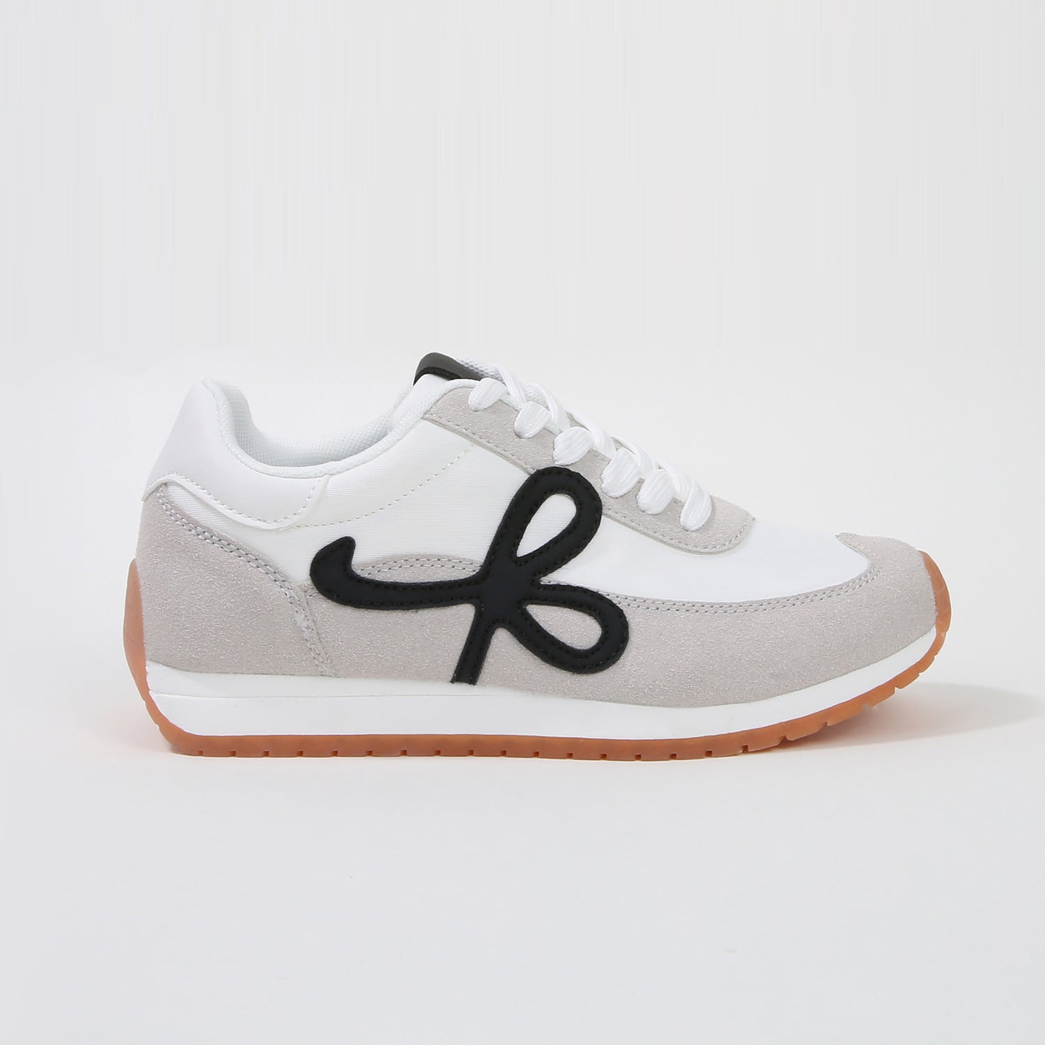 Siomne Retro Contrast Lace-Up Sneakers