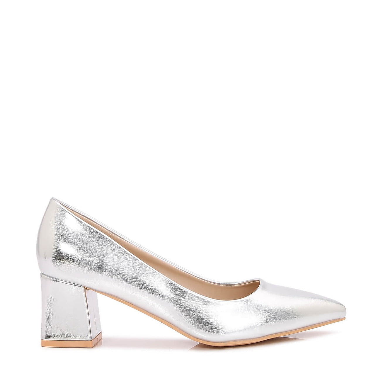 Geneva 01 Metallic Block Heel